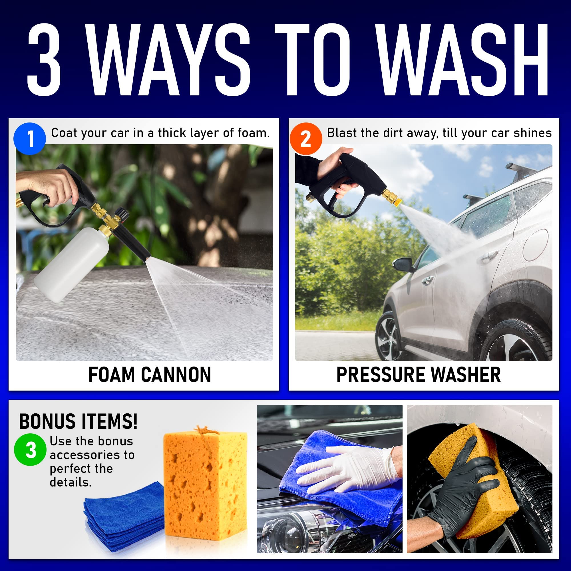 Scuddles Foam Cannon Foam Lance Pressure Washer Upgraded 2022