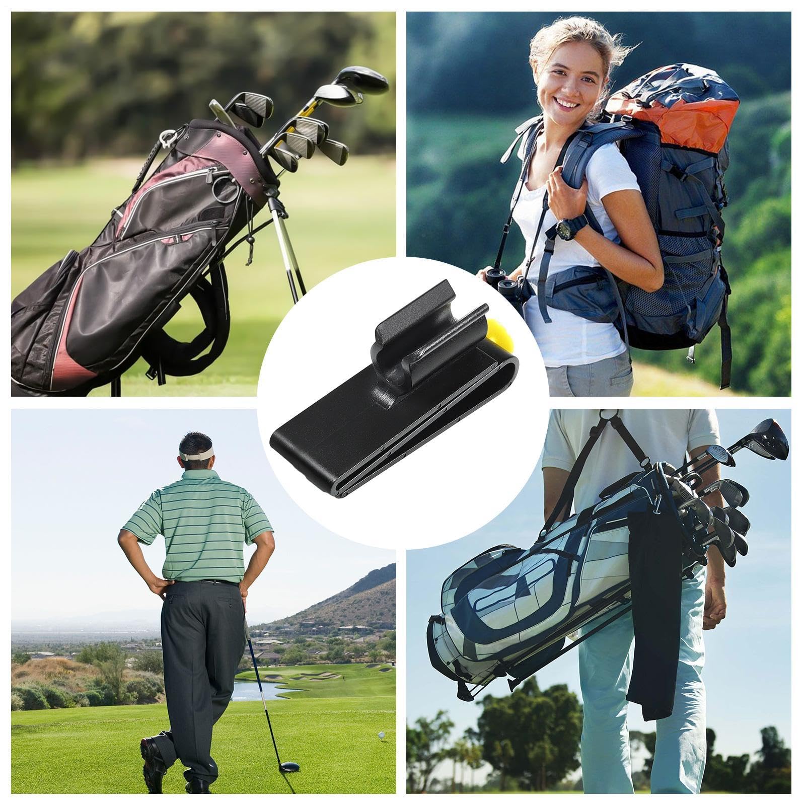Clip pour sac de golf sur support putter - Golf Putter Clip | Support de putters multifonctionnel avec marqueur de balle - supports léger pour poignée de parapluie, perche à selfie, canne et