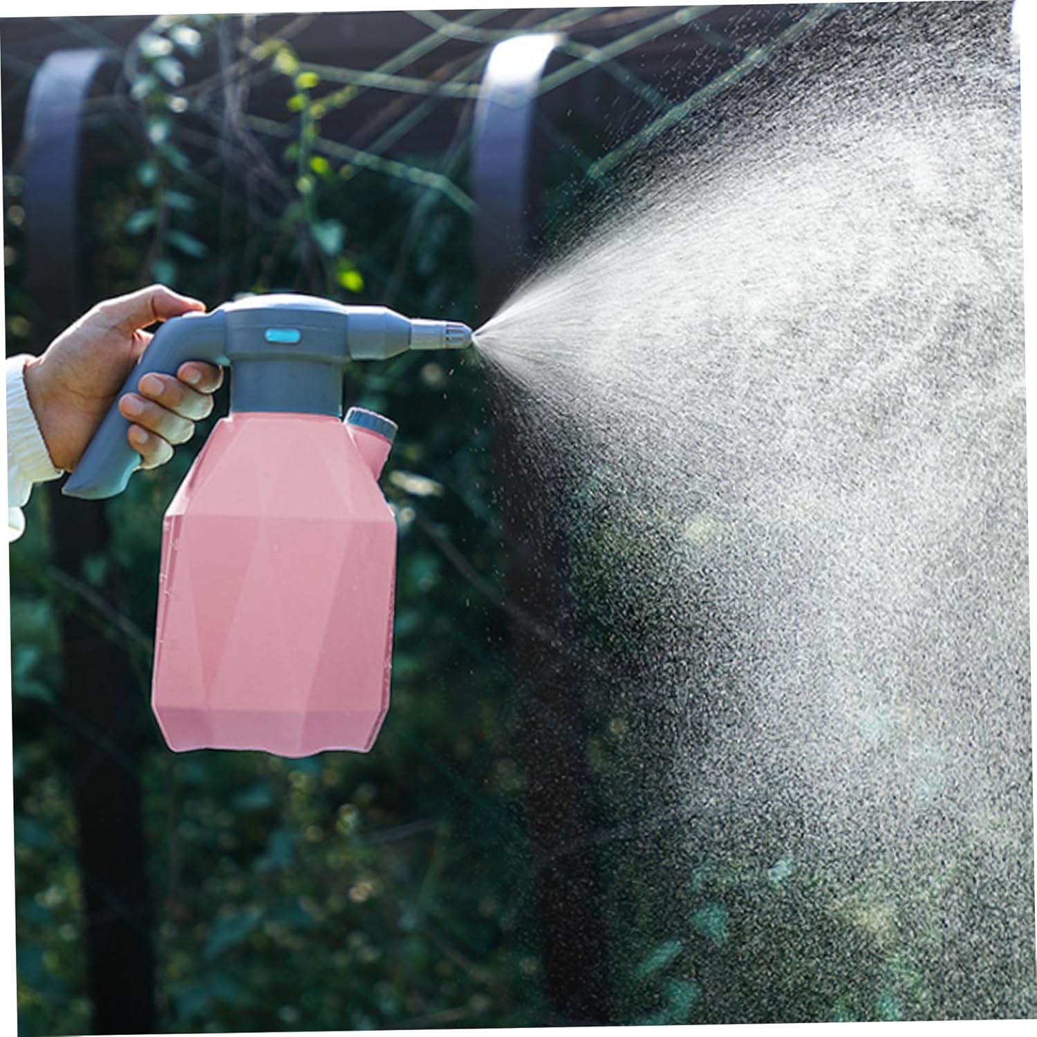 Electric Sprayer, 2L USB Sprayer Bottle 2 Mode, 2000mAh Pressure Sprayer with Extension Nozzle Portable Scaled Sprayer for Watering Gardening Style2