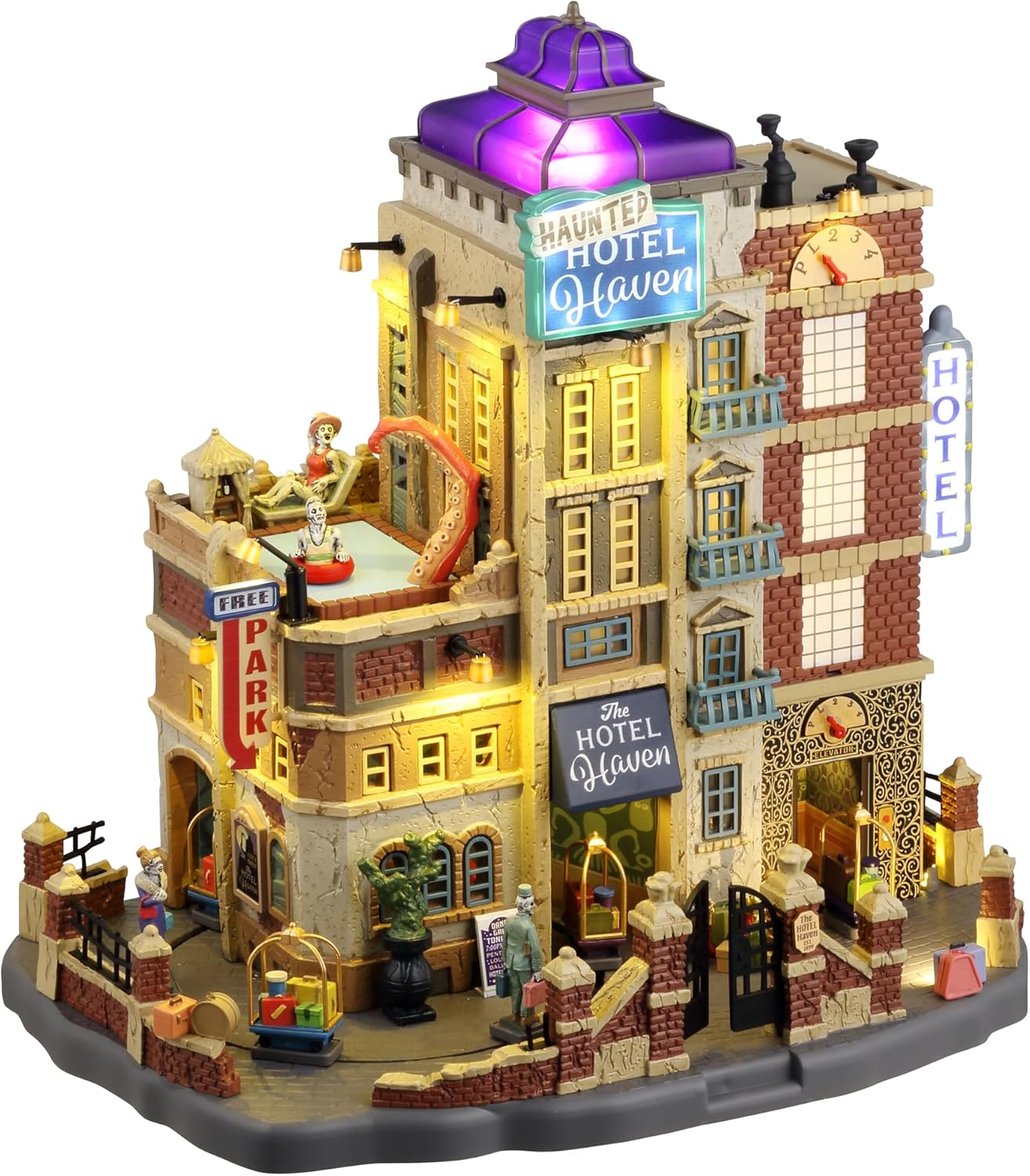 Lemax The Haunted Hotel Haven, with 4.5V Adaptor #45220