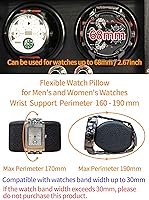 Vista 3 de Oryx Watch Winder for 4 Automatic Watches, Rotating Watch Box 5 Rotation Modes Setting Case with LED Light, USB Powered Super Quiet Mabuchi Motor