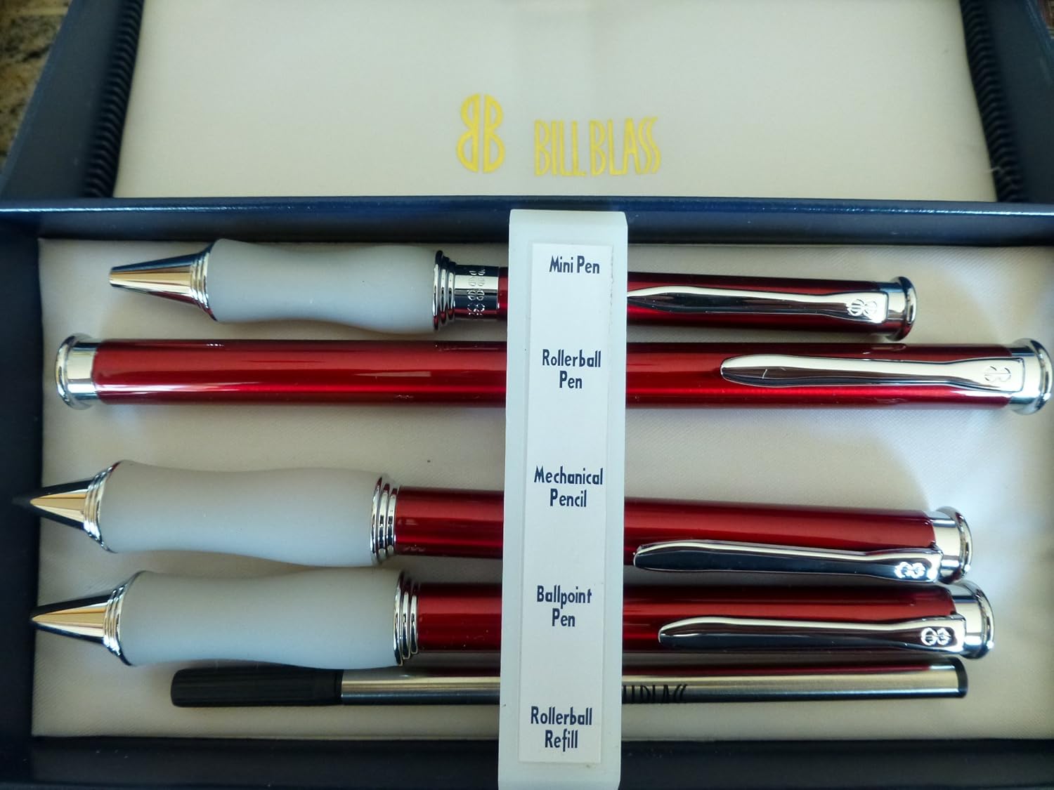 Bill Blass Burgundy 4-piece Pen & Pencil Gift Set