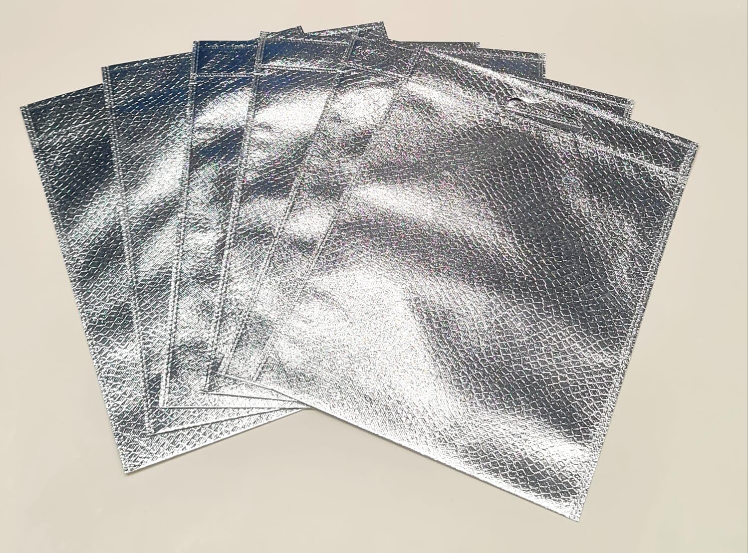 SATYAM KRAFT 6 Pcs Non Woven Fabric Gift Bags Paper Bags For Return Gifts, Bags with Handle Gift Covers for Gifting, Xmas, Wedding, Christmas, Birthday, Events (Small) (Silver) (B0D1V87QRF) Amazon Price History, Amazon Price Tracker