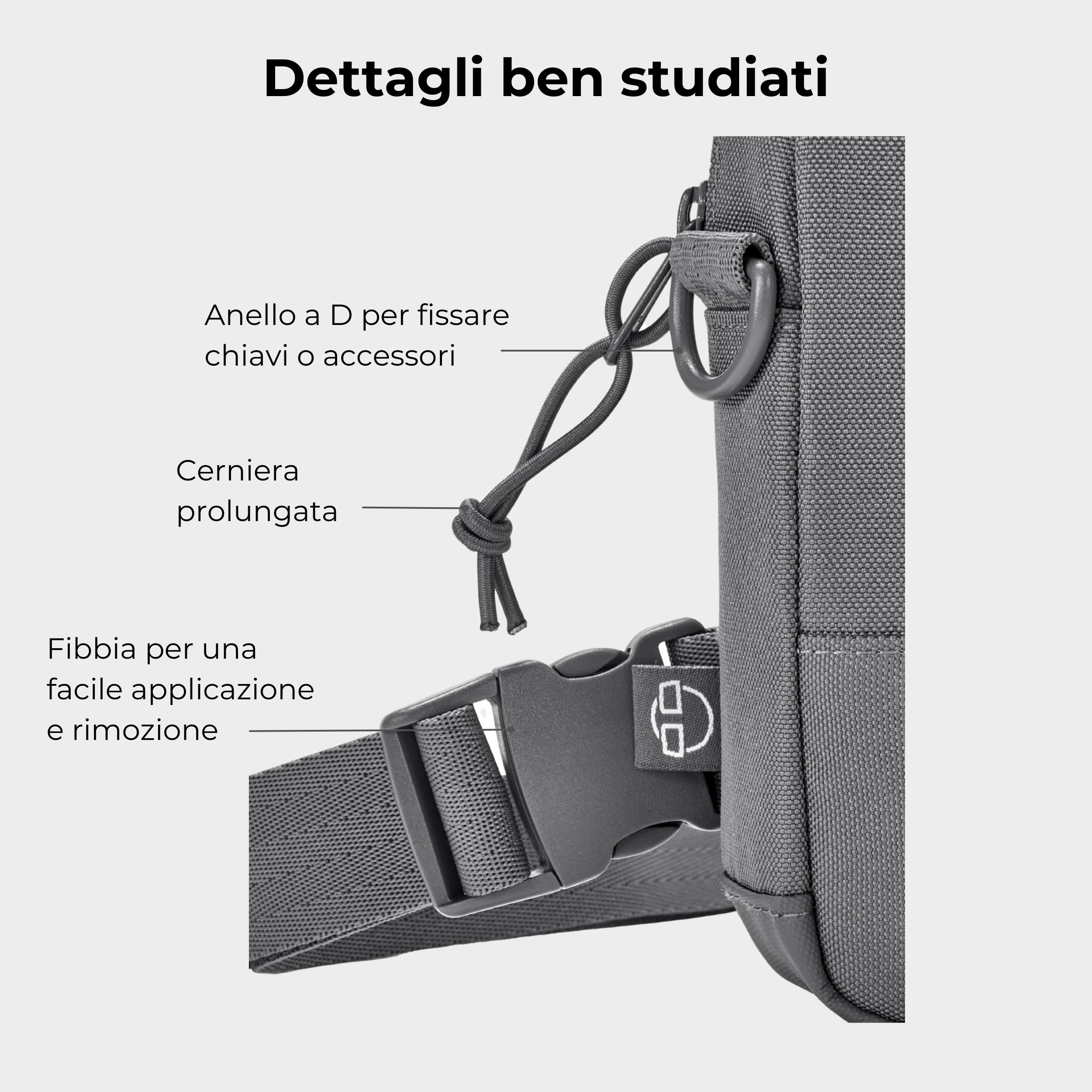 Johnny Urban Sling Bag Donna Uomo - Arthur - Borsa a Tracolla Monospalla per Travel, Festival, Escursionismo, Viaggio - Scompartimento per Cellulare, Chiavi, Portafoglio - Idrorepellente