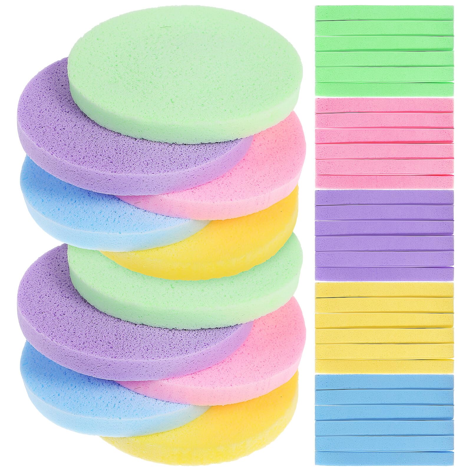 Cabilock Esponjas Faciales Comprimidas Esponjas Exfoliantes y Limpieza Facial 120 para Maquillaje para Uso Diario en Mujeres y Niñas