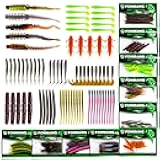 Fishing Lures - 2025 New Tackle Box with Tackle Included, Fishing Kit with VIBs, Frogs, Minnows, Soft Baits, Hooks & Weights Accessories, Freshwater Lure Kit for Bass Walleye Trout