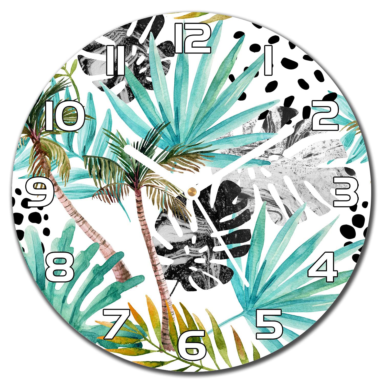 Horloge en verre de sécurité Coloray ⌀ 30 cm pour une décoration murale haut de gamme