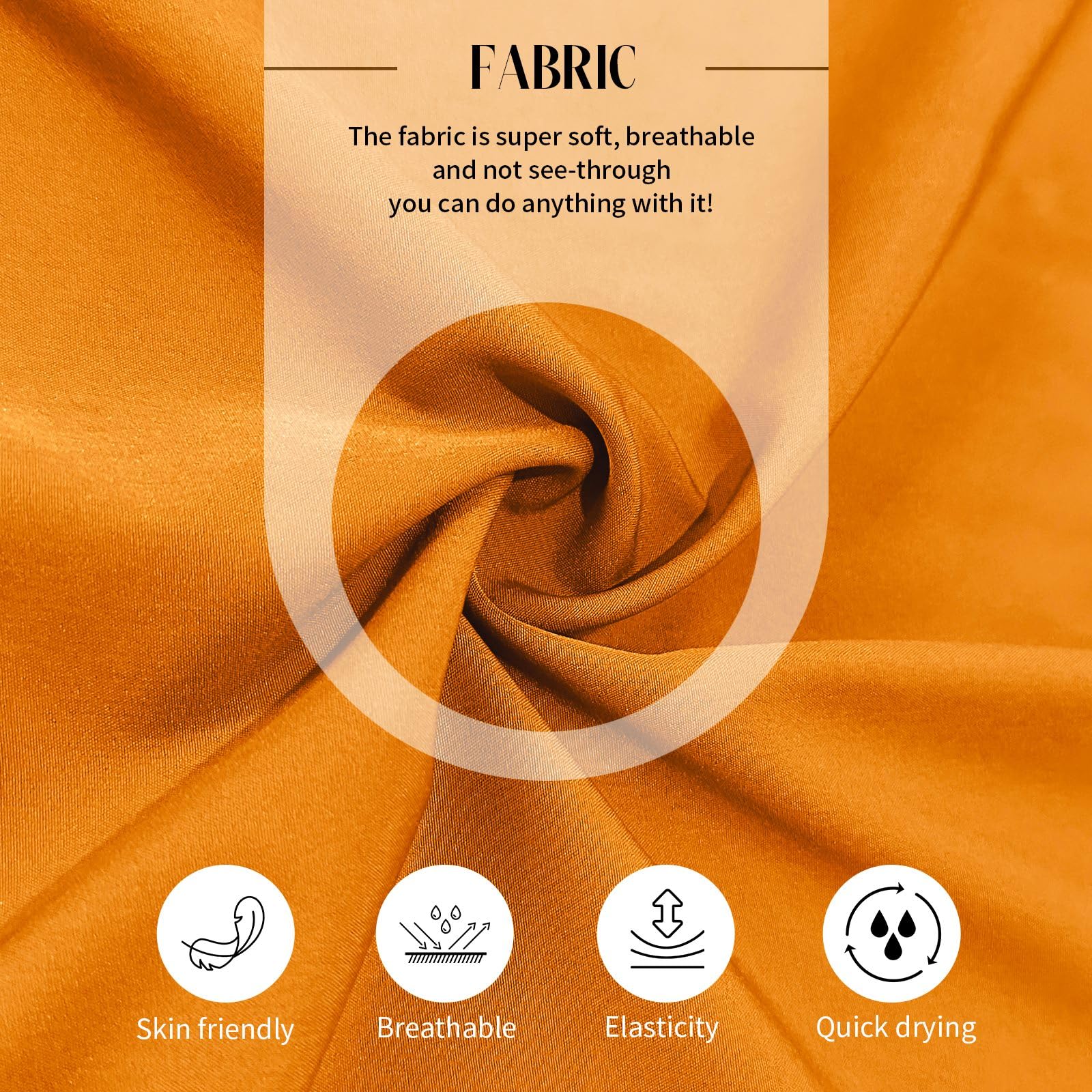 niaahinn Scrub Set for Women New Design Neck 4 Way Stretch Top & Jogger Pant with Pockets (Yellow,M)