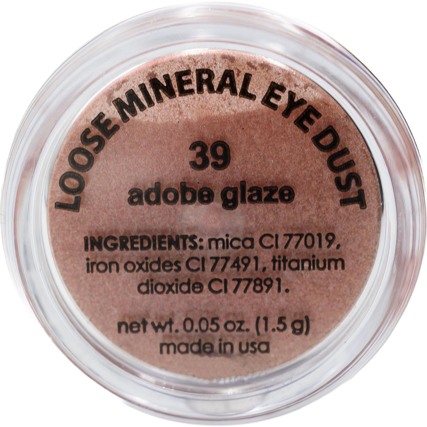Adobe Glaze Copper Bronze Light Red Pink Loose Eyeshadow Powder Pigment, Single Glitter Mineral Dust Jar Pot, Vegan, Talc & Paraben Free, No Animal Testing & Cruelty Free - Image 2