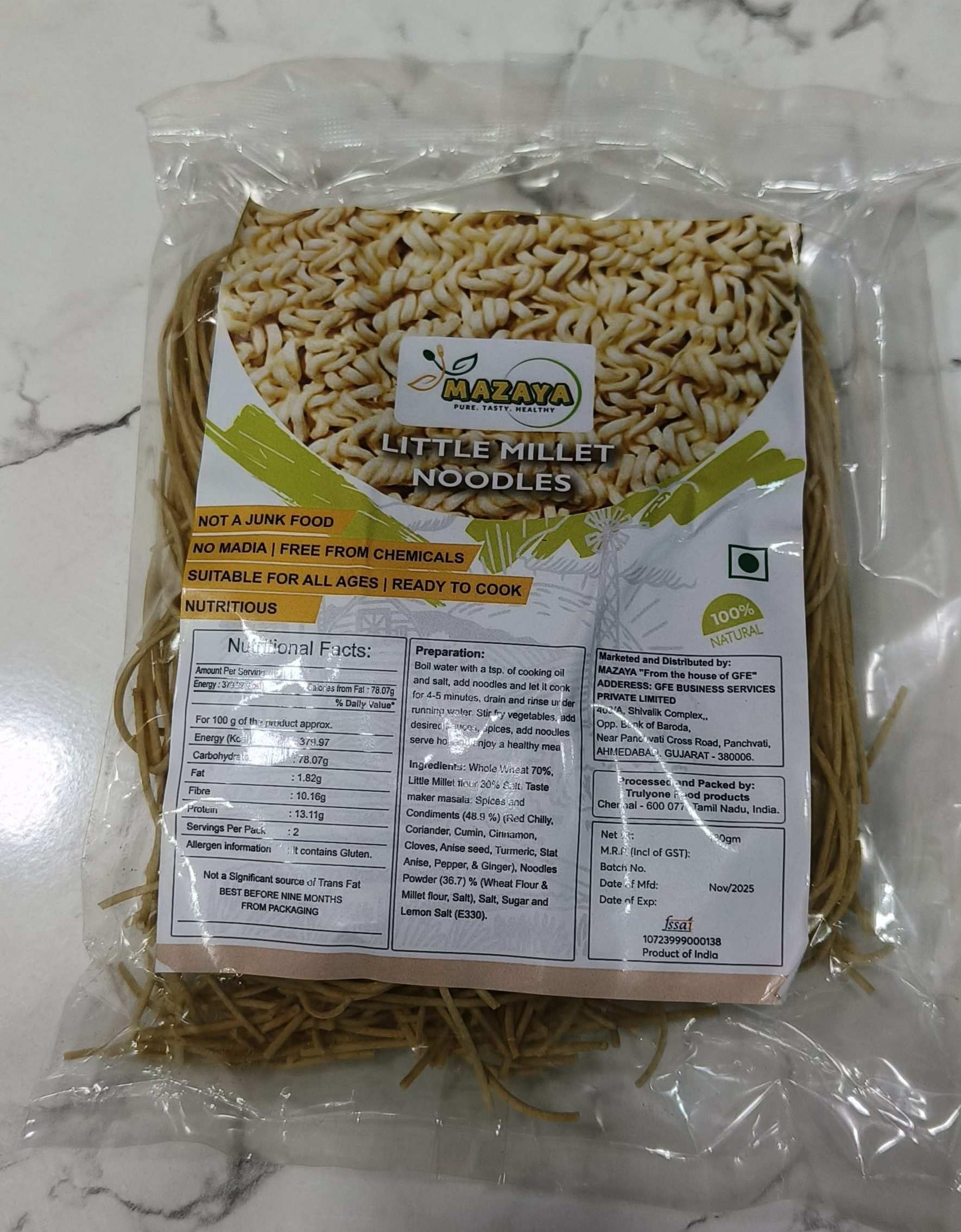Little Millet Noodles, 100% Natural, Chemical-Free, Ready to Cook, Nutritious, Gluten-Free, 180g-image-21
