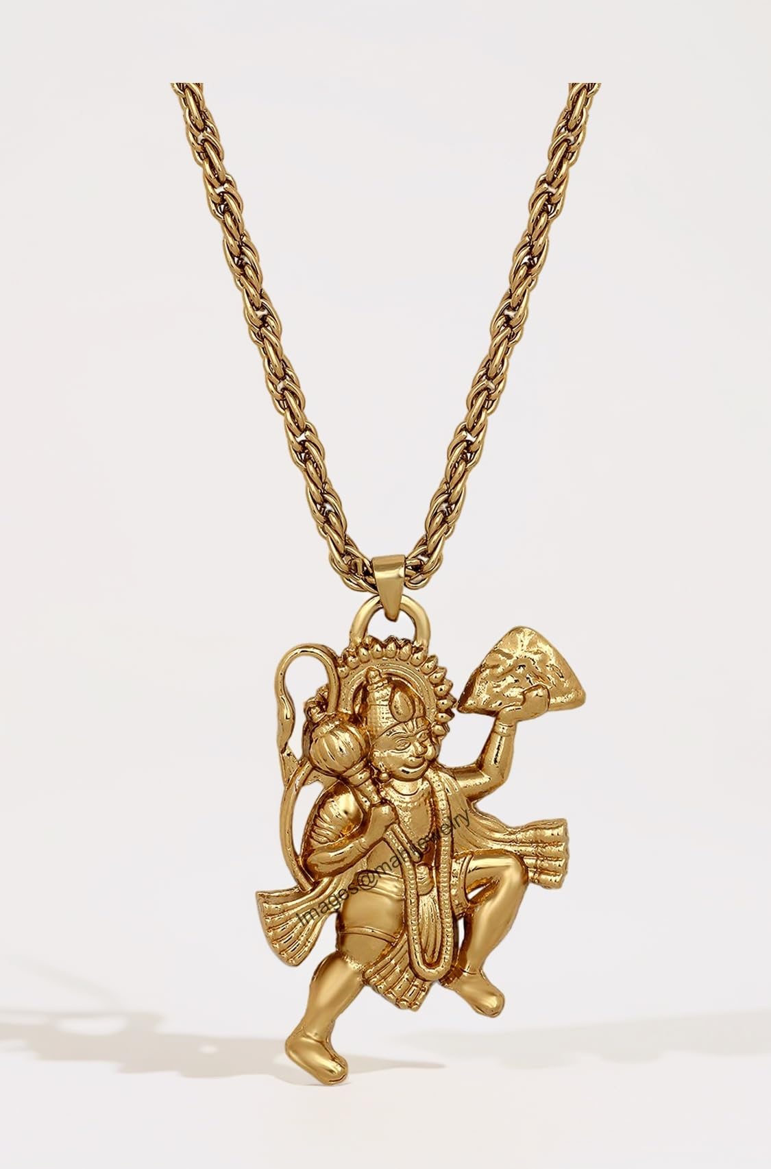 Bajrangbali Pavanputra Hanuman Pendant with Rope Chain for Men and Women (PAPS1101735PR)