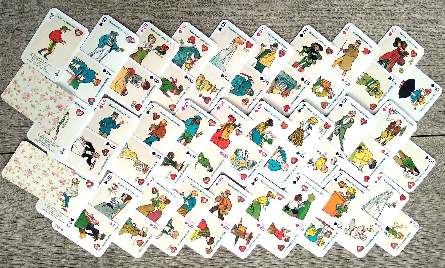FANTASY Playing Cards Poker Deck 54 Cards All Different Retro Vintage...
