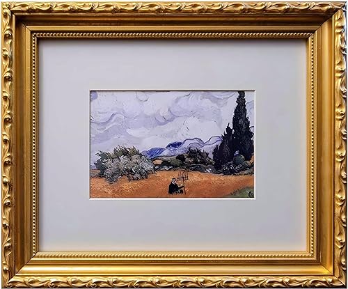 Miniatura 8 de Poster Palooza Marco de fotos tradicional de madera dorada de 25 x 30 pulgadas, acrílico UV, respaldo de tablero de espuma y accesorios para colgar