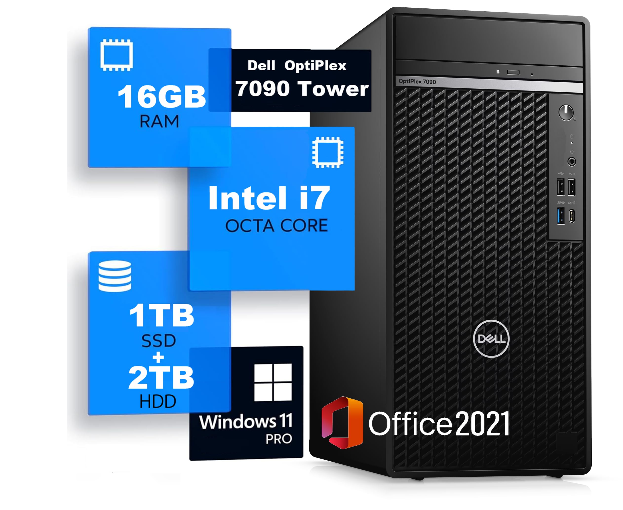Amazon.co.jp: 【整備済み品】DELL OptiPlex 7090 タワー デスクトップ