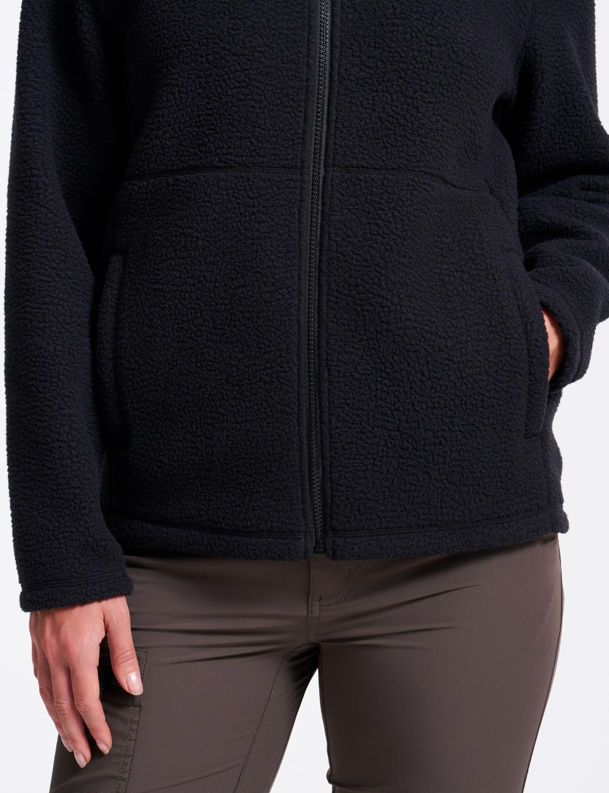 RevolutionRace Moss Pile Fleece für Damen, Weiches Fleecejacke perfekte für Wanderungen und Outdoor-Abenteuer