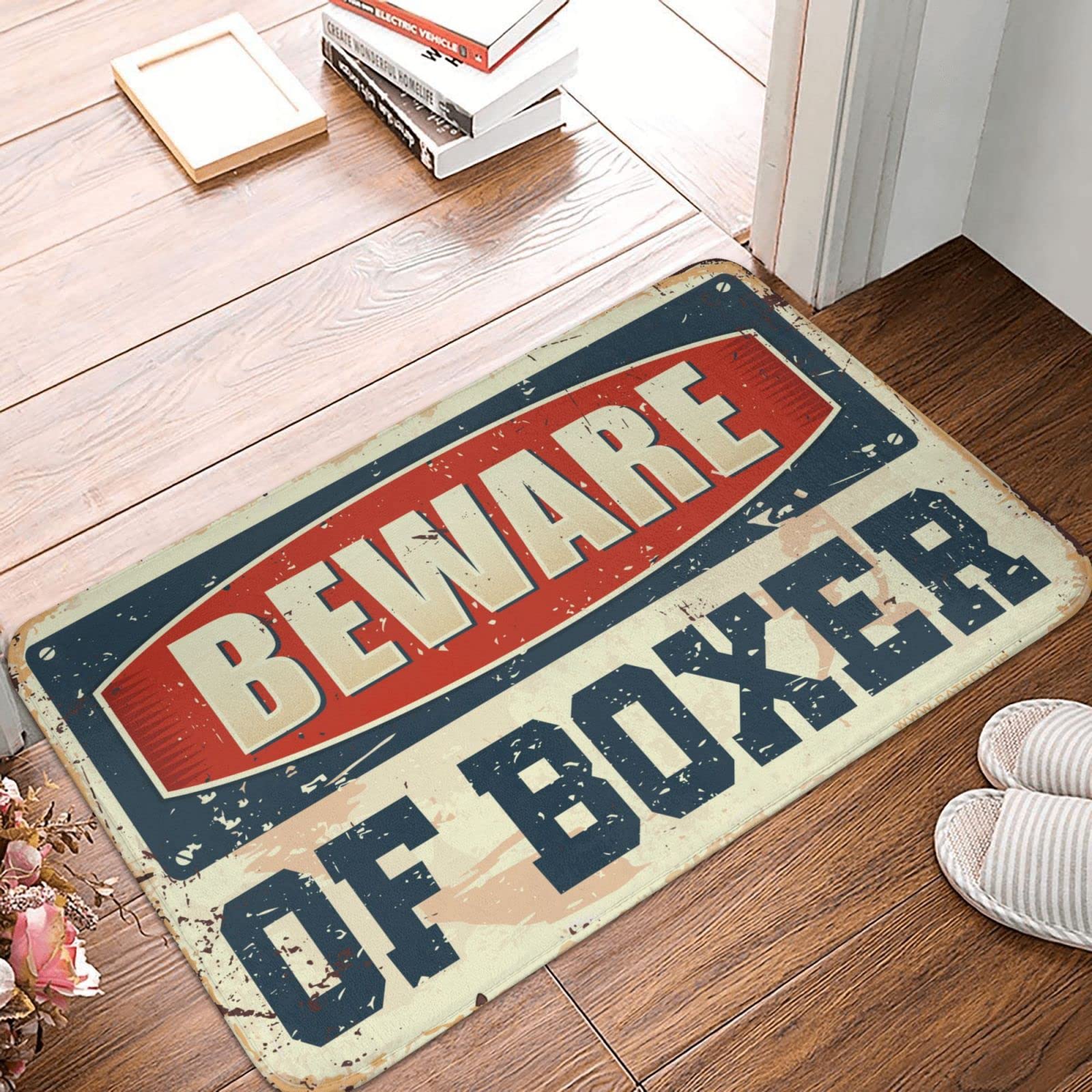 Paillasson extérieur Beware of Boxer COTECI pour nettoyer les chaussures devant la porte