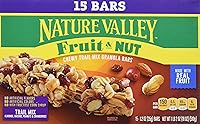 Vista 1 de Nature Valley Barras de granola, frutas y nueces, barras de granola Chewy Trail Mix, 15 onzas