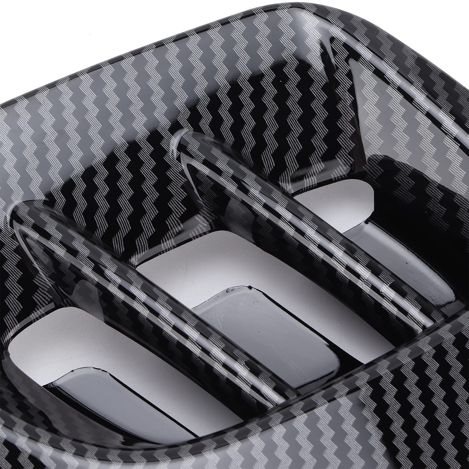 Akozon Finiture del Coperchio della Cornice della Presa D'aria della Presa D'aria Sul Lato Posteriore Stile Esterno Auto Sostituzione per Smart Fortwo/Forfour 453 2015-2021(Modello in carbonio)