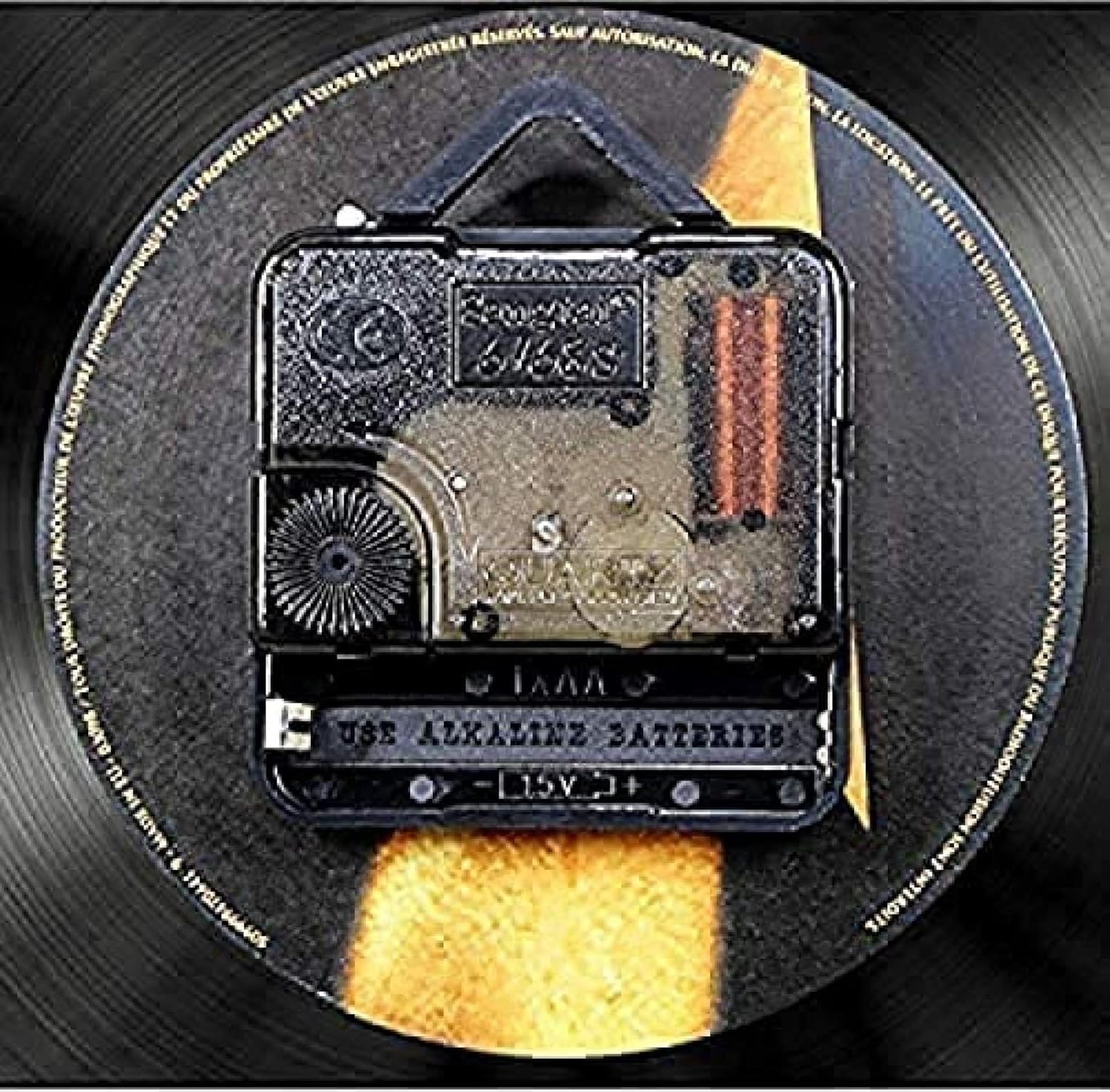 Wall Clock for Living Room Kitchen Home Office 12 Inch Tool Rock Band Vinyl Record Retro Wall Clock Birthday New Year Christmas Birthday Gift Personality Creative Home Design