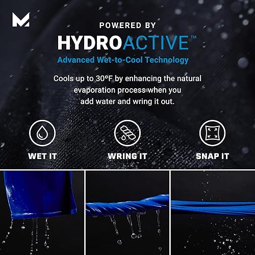 Miniatura 6 de MISSION Toalla refrescante original, microfibra suave y duradera, enfría hasta 2 horas, protección solar UPF 50, lavable a máquina