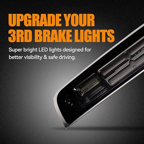 Miniatura 178 de Tercera tercera luz de freno para Chevy Silverado 1999-2006/GMC Sierra 1500 2500 3500HD, 2007 Silverado/Sierra Classic Modelo LED Time Tunnel