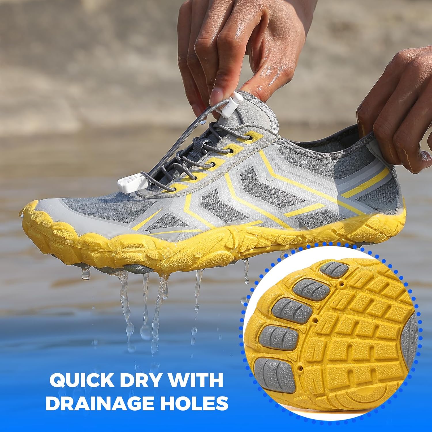 Water Shoes Women Men Quick Dry Aqua Shoes Barefoot Beach Swim Shoes