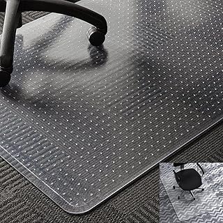 WASJOYE Office Chair Mat for Carpet, 36"x48" Transparent PVC Carpet Protector Cover Rug Mat with Non-Slip Studded Lip, Heavy Duty for Home Office Computer Desk Rolling Chair, Easy Expanded