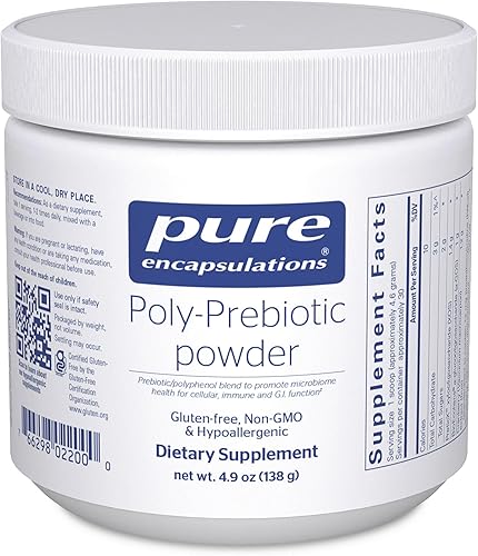 Pure Encapsulations Polvo poliprebiótico | Apunta a Akkermansia Muciniphila para apoyar la función de barrera gastrointestinal | 4.9 onzas