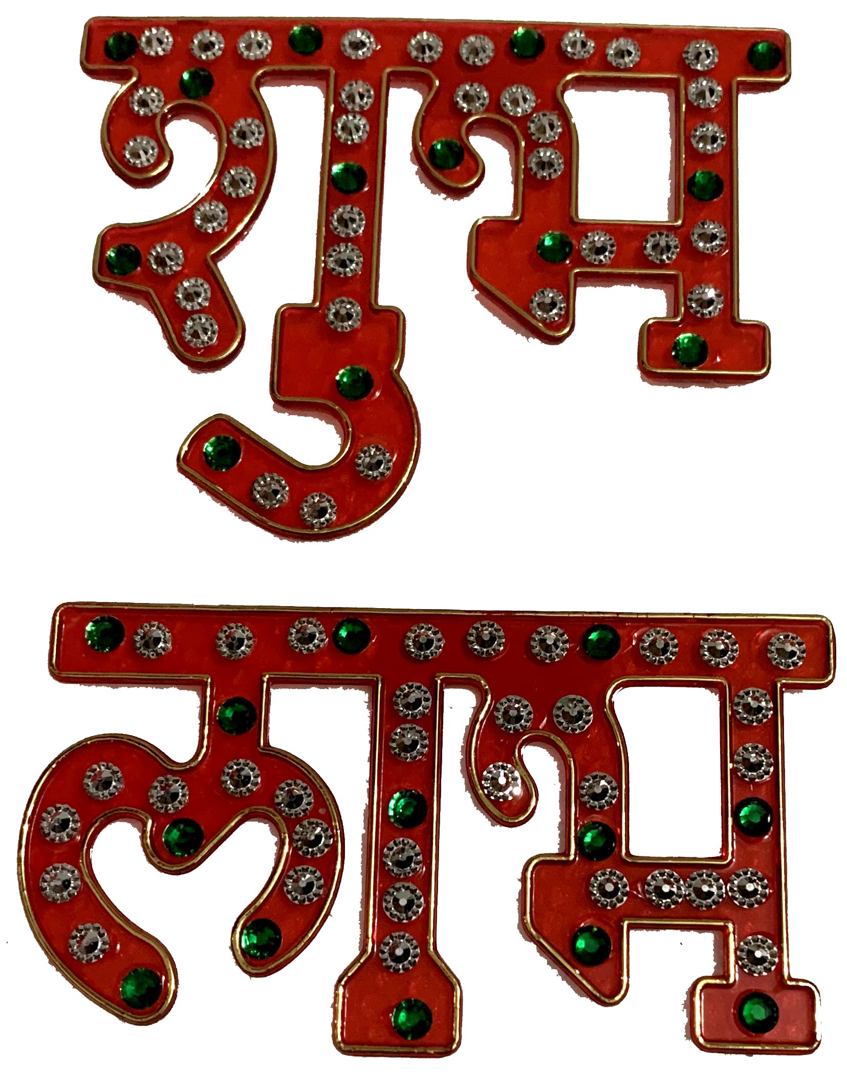 Red Shubh Labh Diwali Rangoli shubh labh Sticker for Diwali Pooja Stickers Gift for Home Diwali Floor Stickers Wall Stickers Decoration Floor Decoration 3.75 inch