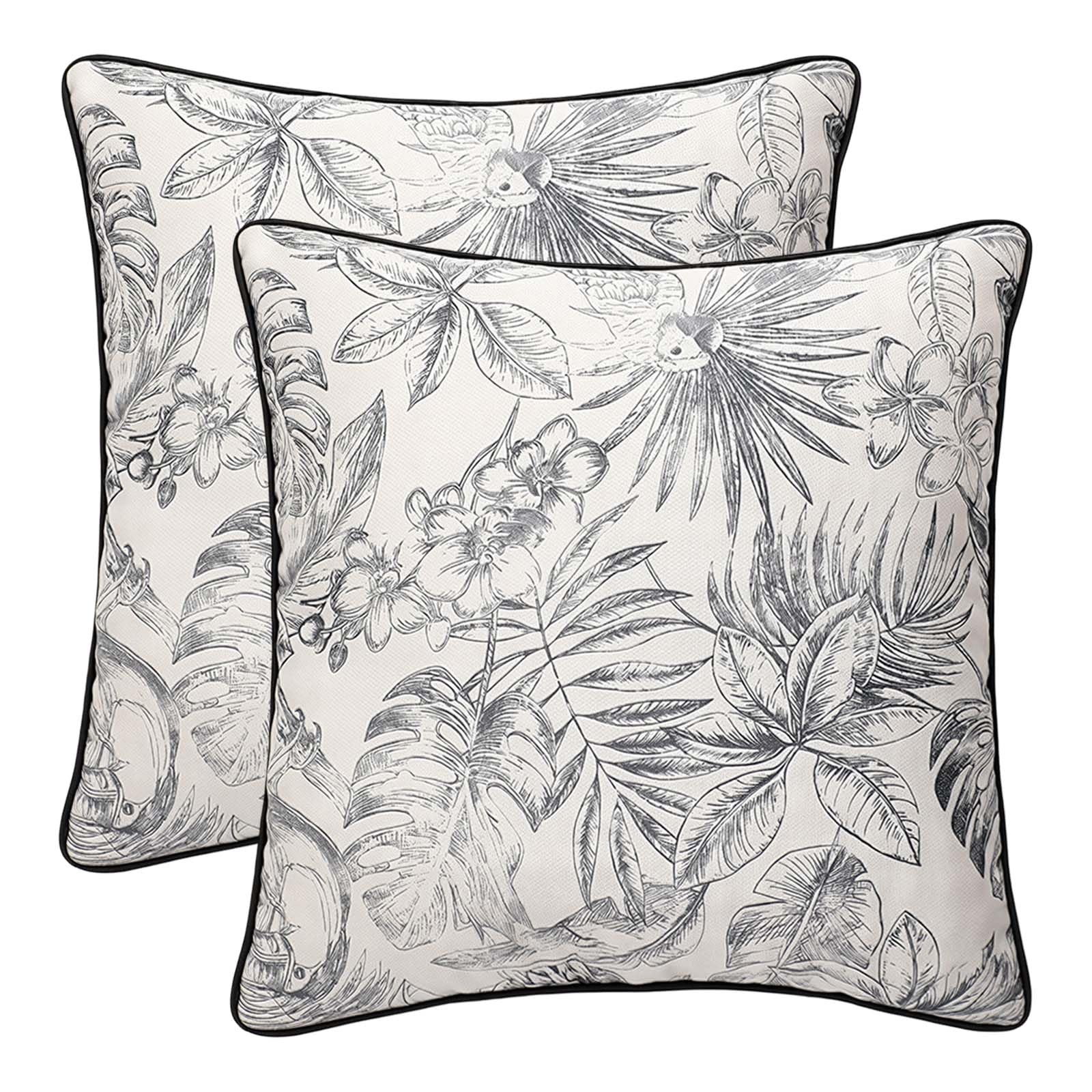 Betadistor Floral Cushion Covers 18 X 18 Inches 2 Set, 523-0520, C0520, 45 x 45 cm (Pack of 1)
