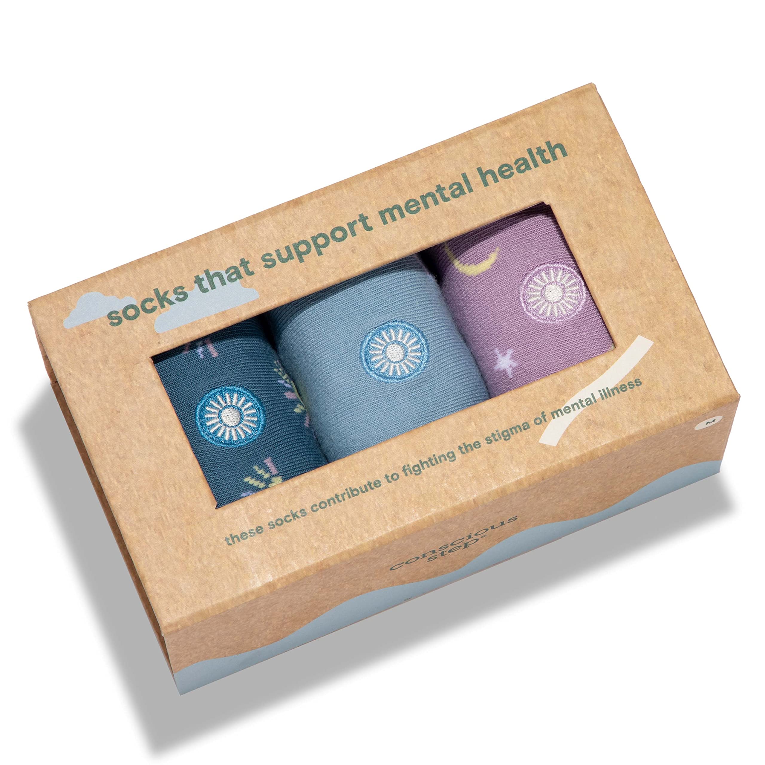 Conscious StepWomen's Fair Trade Organic Cotton Crew Socks | 3 Pack | Every Pair Helps Support our Humanitarian Partners