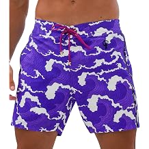 Tucann Mens Trunks 5" Compression Liner Quick Dry Zipper Pocket Chlorine Resistan 4 Way Stretch Swim Shorts for Men