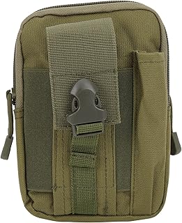 Kadimendium Molle Pouch Molle Pochete móvel Pochete tática EDC, pochete para ambientes externos, multiuso, com suporte para celular