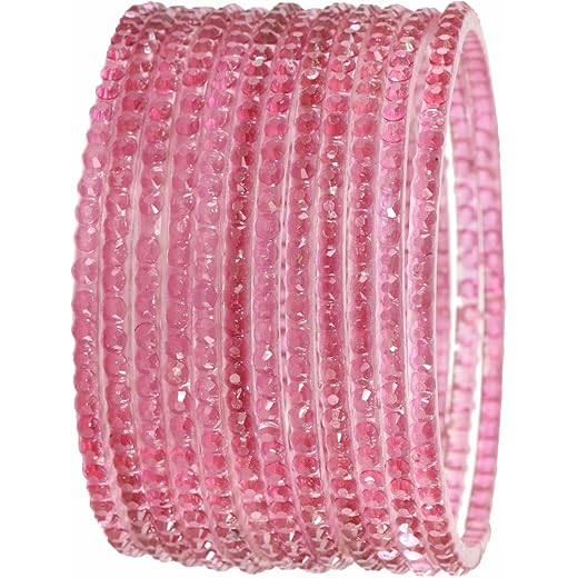 Stylish Glass Bangles Set for Women - Set of 12