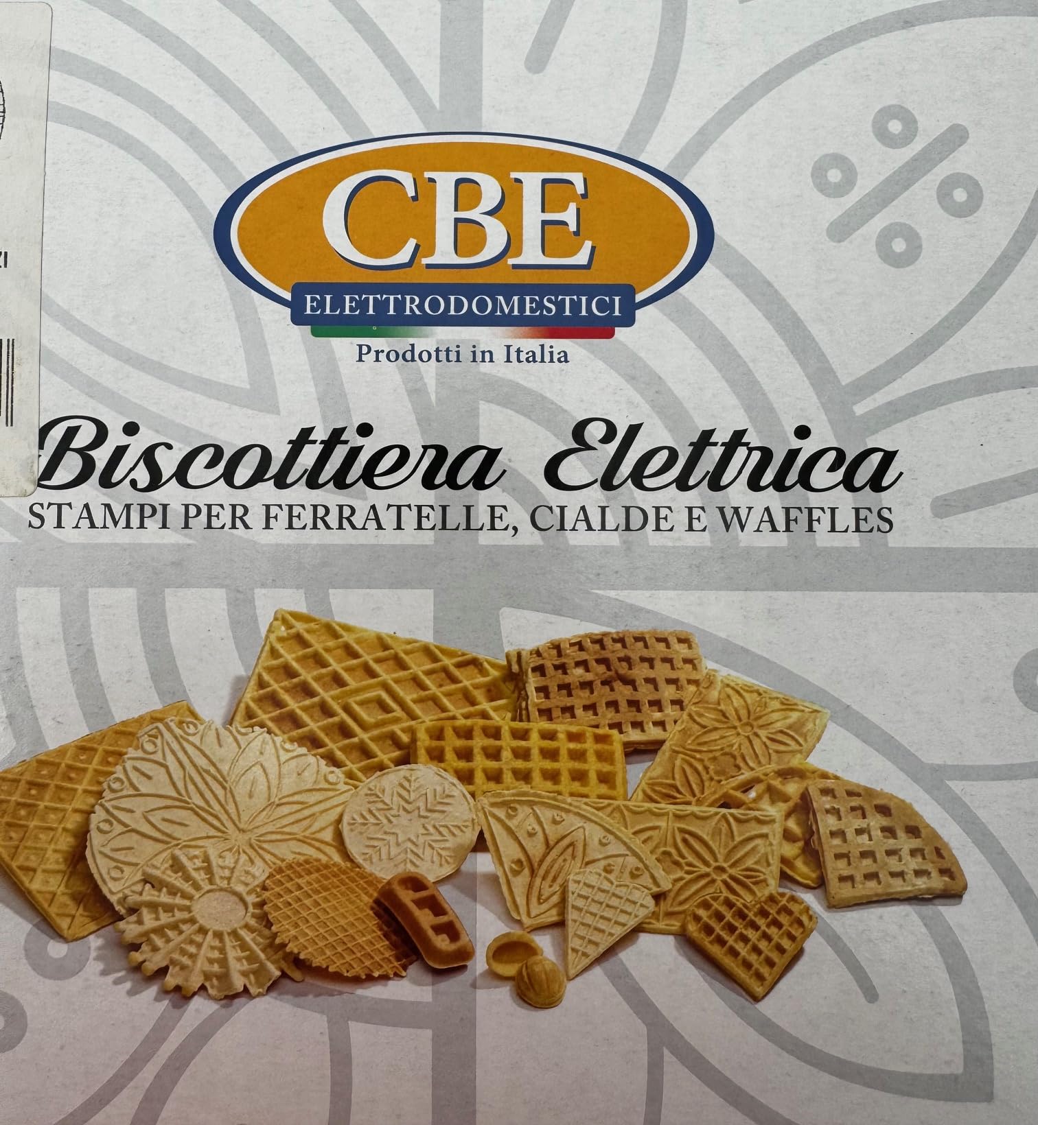 CBE Haushaltsgeräte 8050300 CR Ferratelle Elektrische Keksdose rund, 600 Watt, Chrom