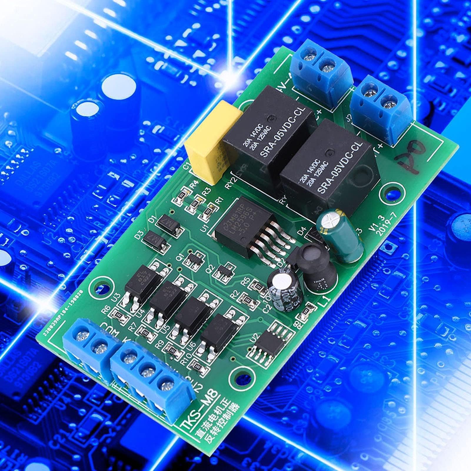 Agatige Motor Controller, 6.0V~40V 0.6W DC Motor Forward/Reverse Controller Timing Delay Time Cycles Relay Motor Controller Board CW CCW Controller Motor Rotation Controller for Regulation