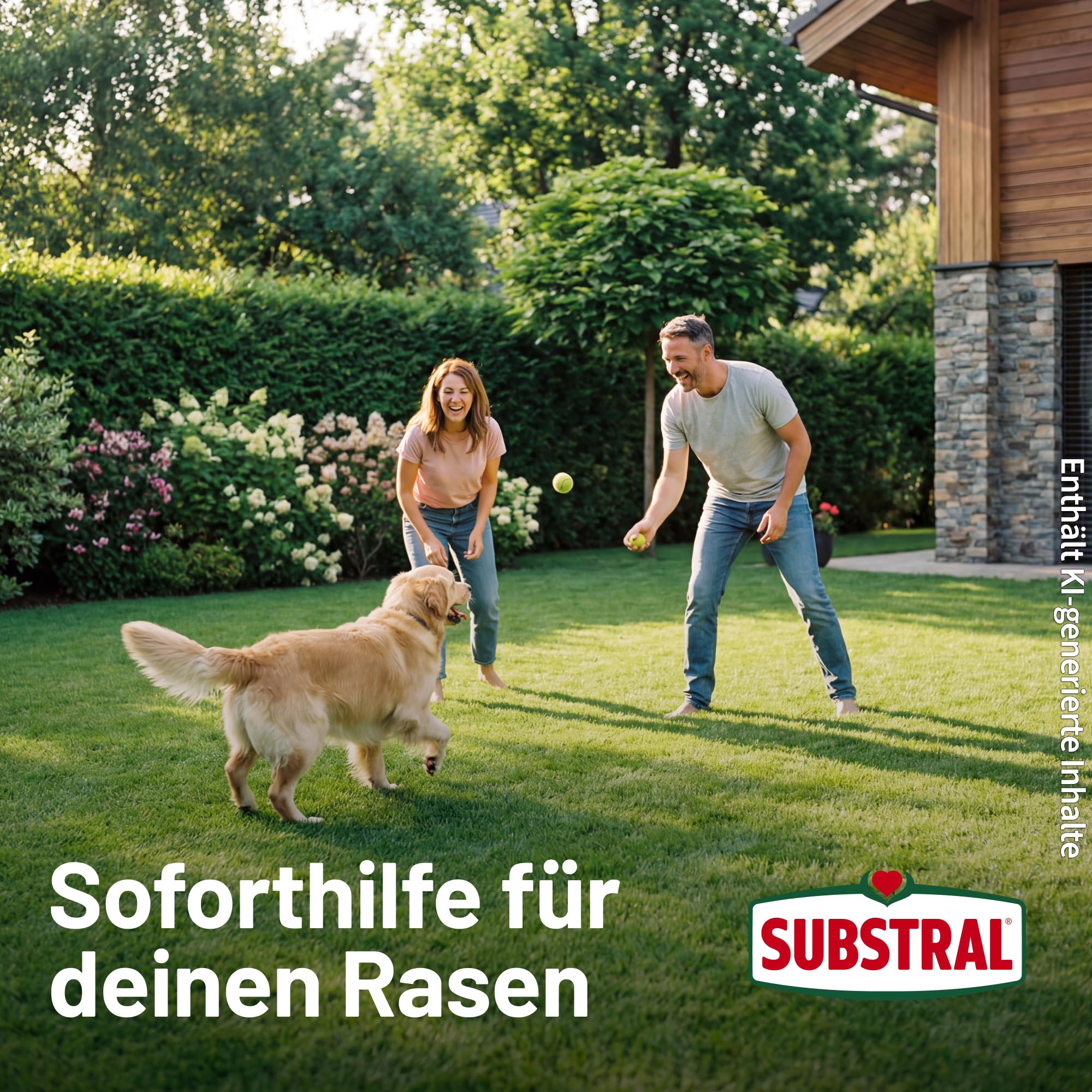 Substral Magic Lawn Patch, reparaciones de césped, semillas de césped, sustrato de primera calidad y fertilizante, 3,6 kg hasta 16 m²