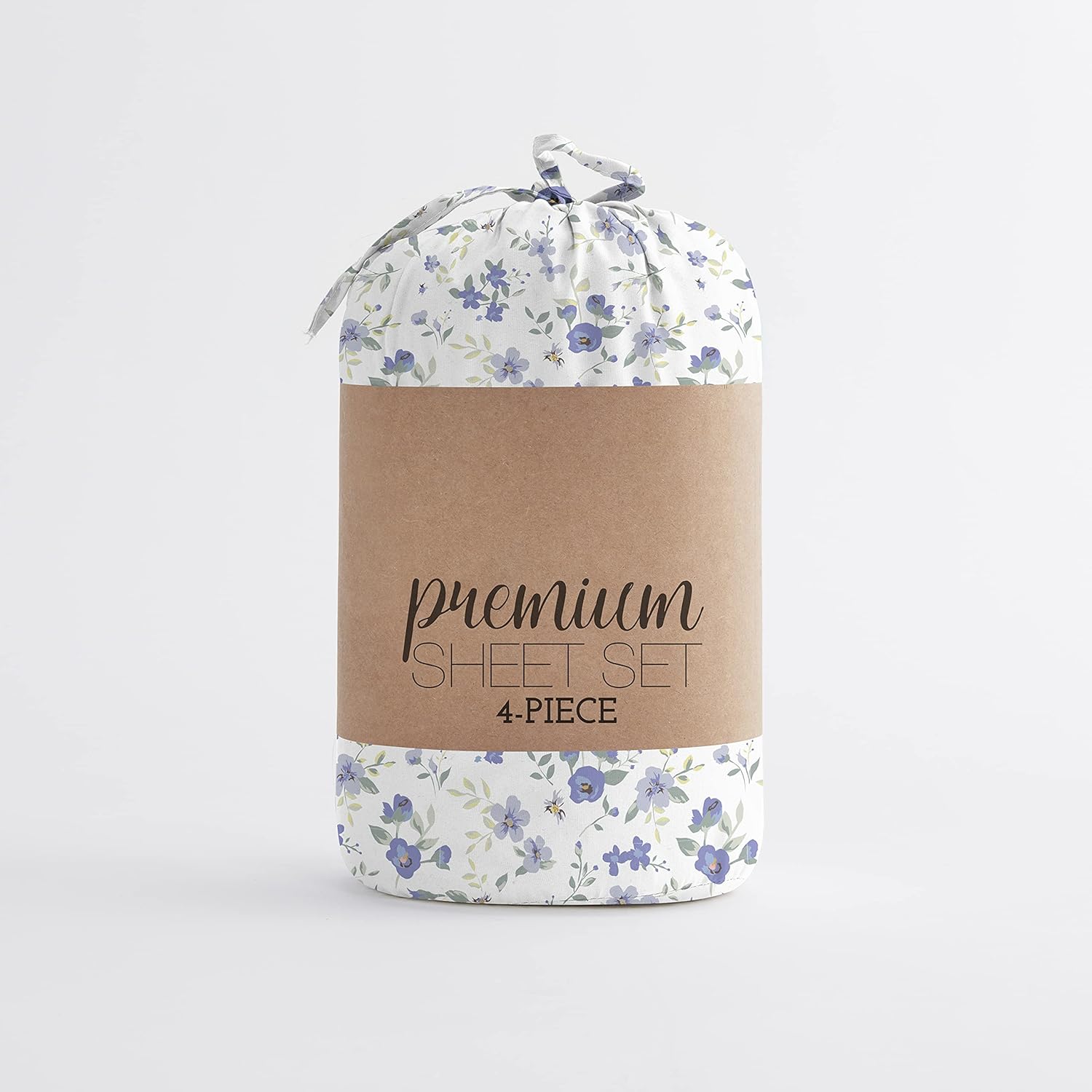 Linen Market 4 Piece Sheet Set Patterned, Full, Blossom Light Blue : Everything Else