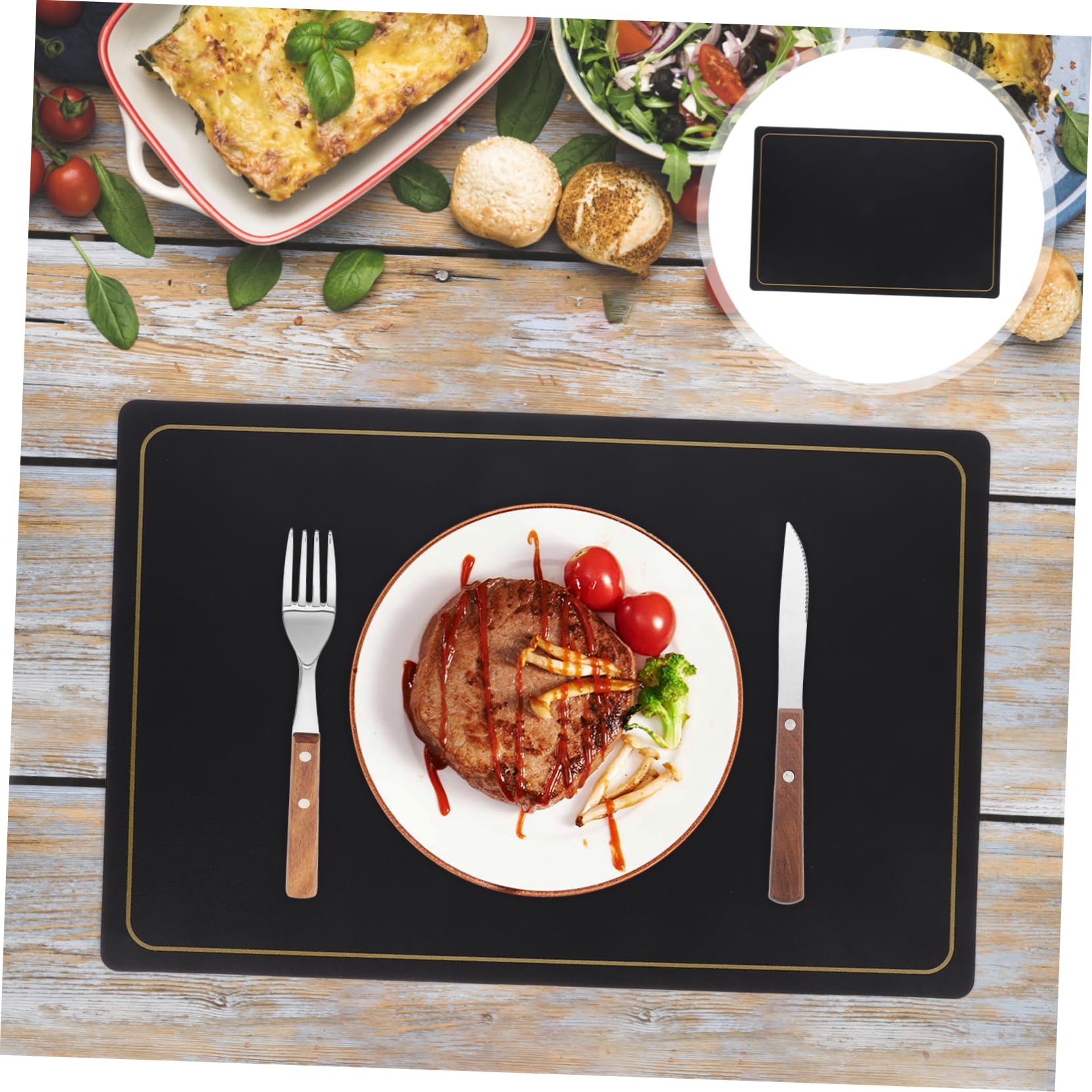 Alipis 4pièces Sets de Table Décoratifs Lot pour Cuisine ou Salle à Manger Design Simple et Résistant