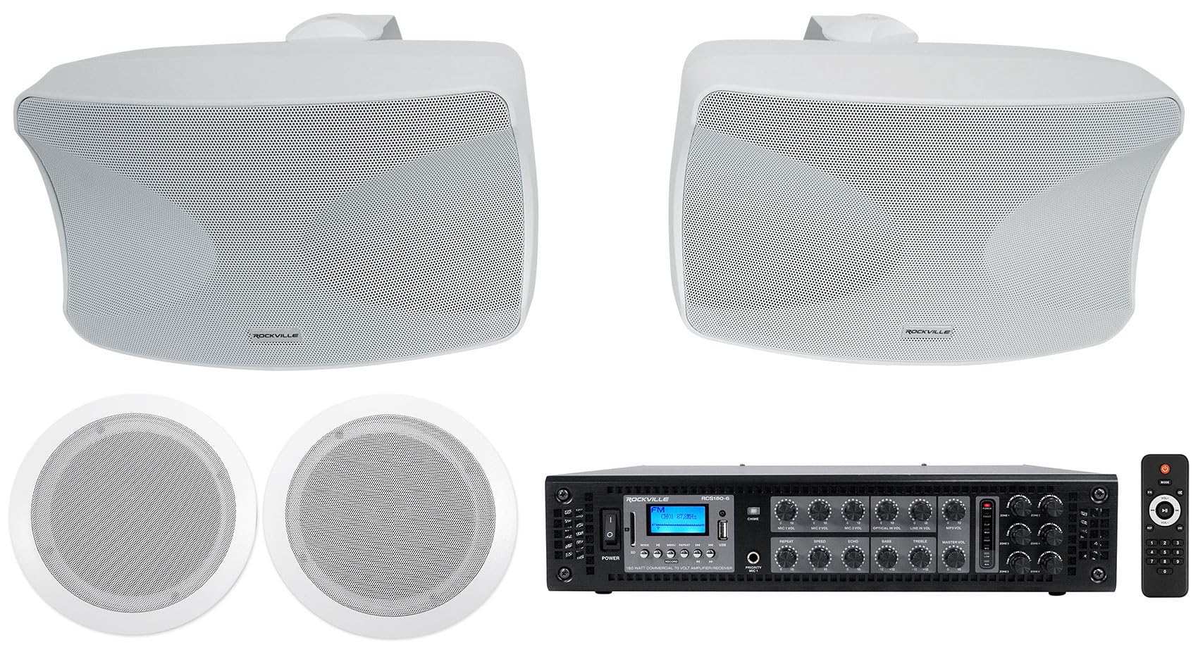 Rockville Bundle: Pair CC65T 6.5