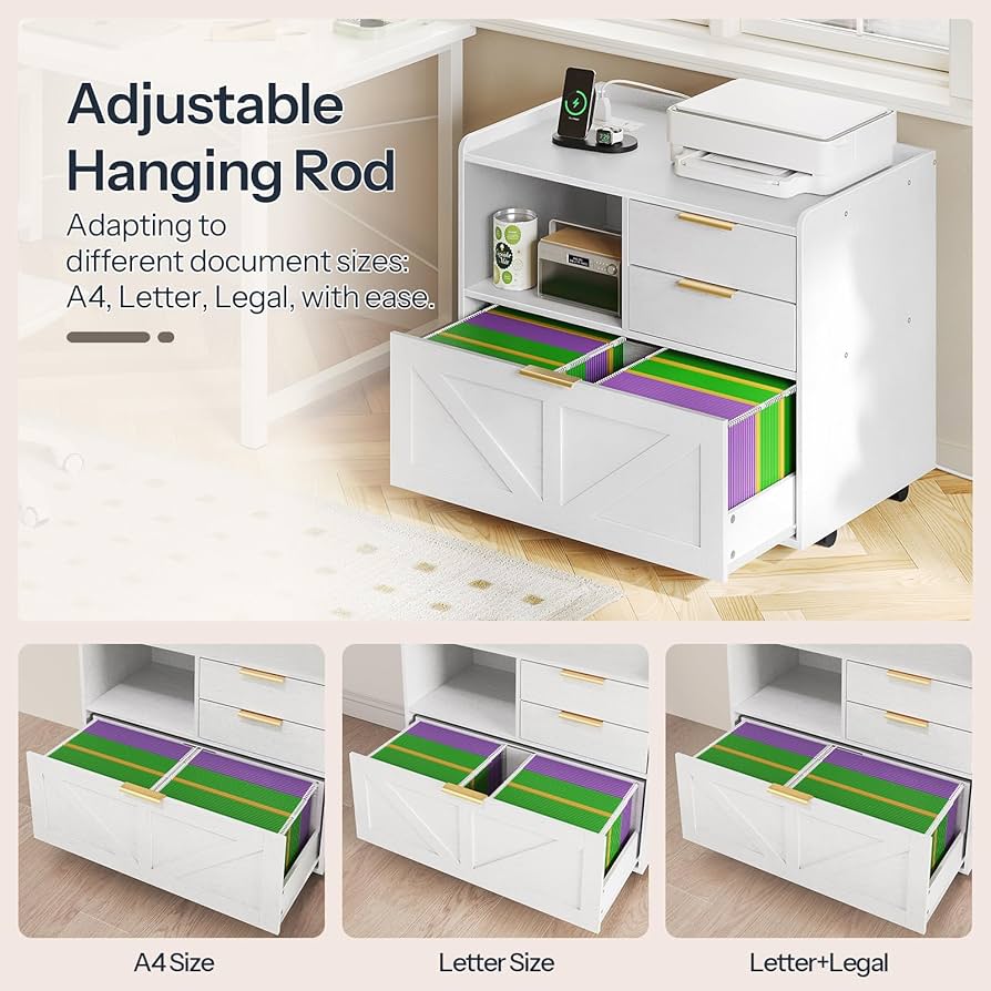 Amazon.com: HOOBRO Lateral File Cabinet, Wooden Office