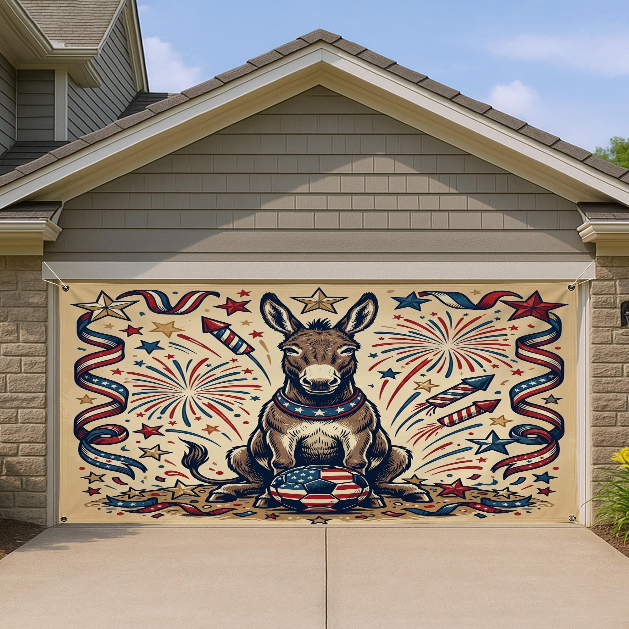Couverture de garage américaine vintage 400 cm aux finitions soignées