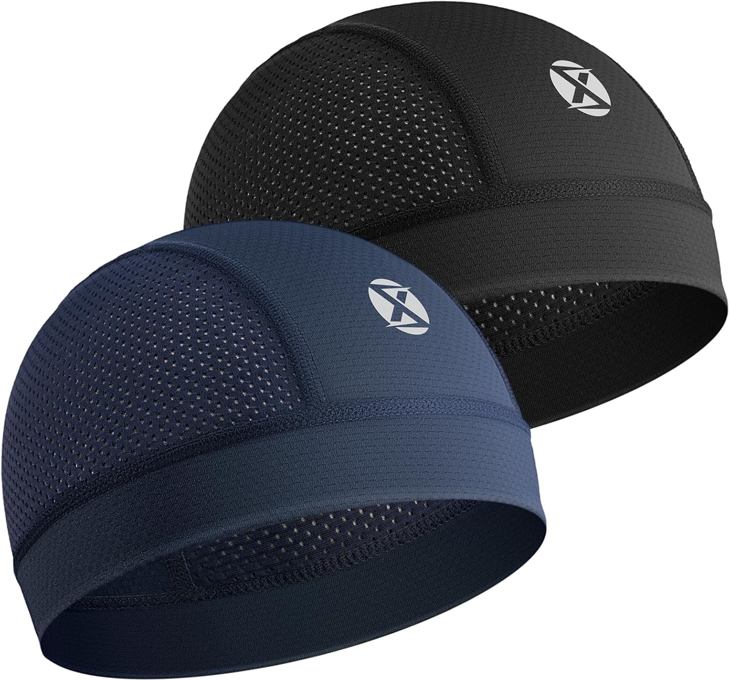 2-Piece Cooling Skull Cap Breathable Mesh Helmet Liner for Men and Women Lightweight Quick-Dry Cycling