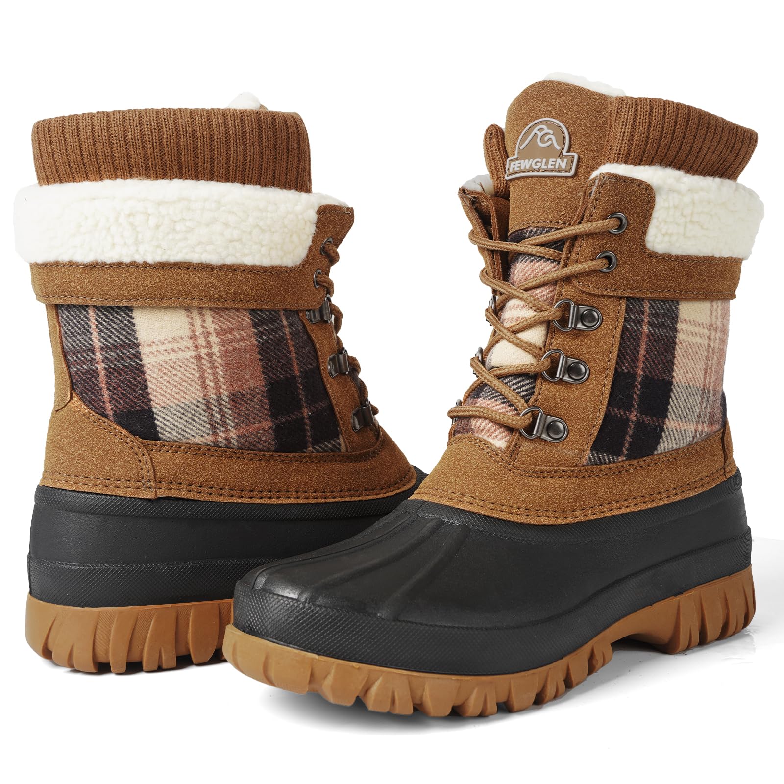 Womens Winter Snow Boots Waterproof Insulated Shell Duck Boots