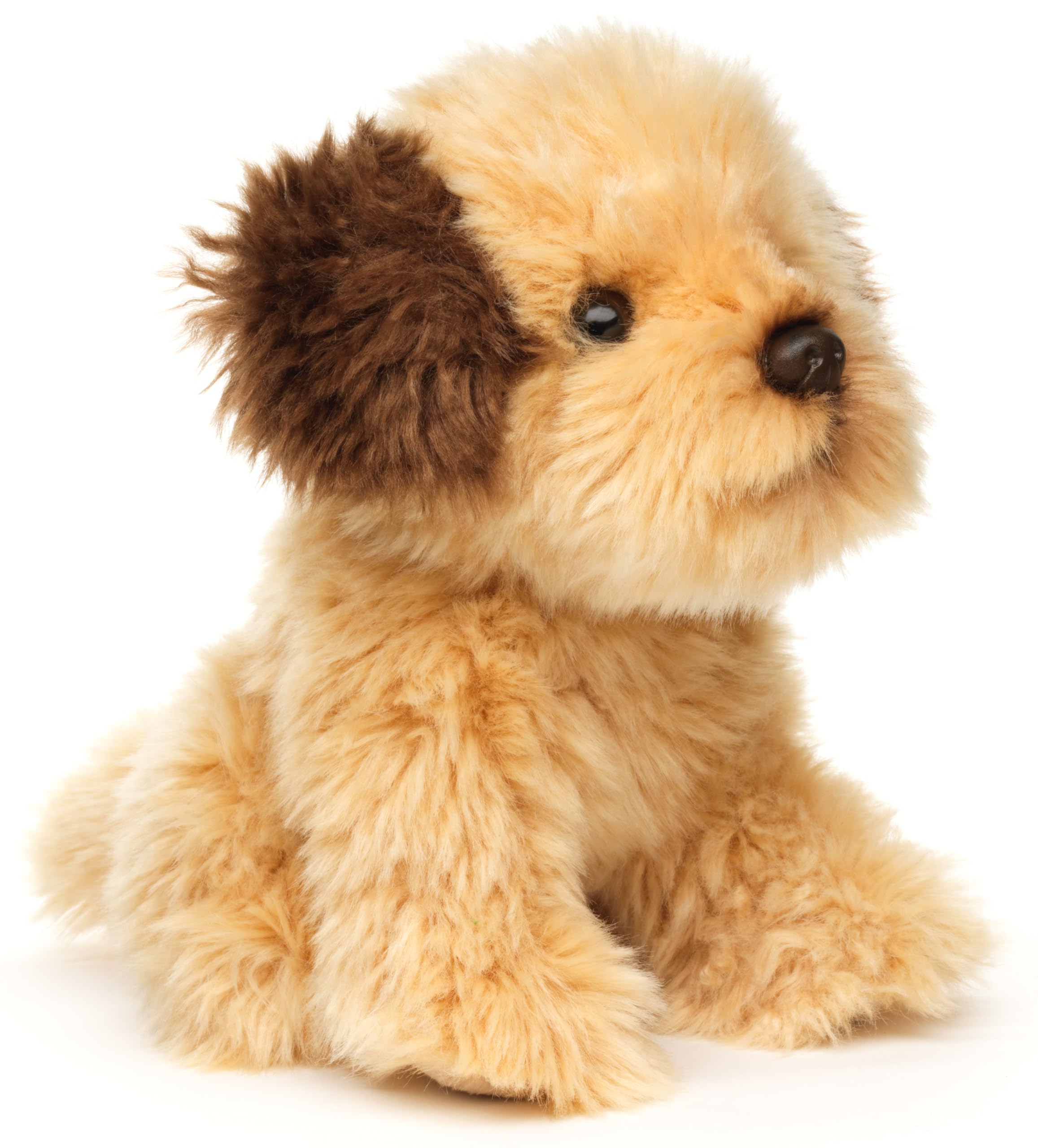 Uni-Toys - Shih Tzu Doodle, Sitting - 18 cm (Height) - Shih Poo, Plush Dog - Plush Toy, Cuddly Toy