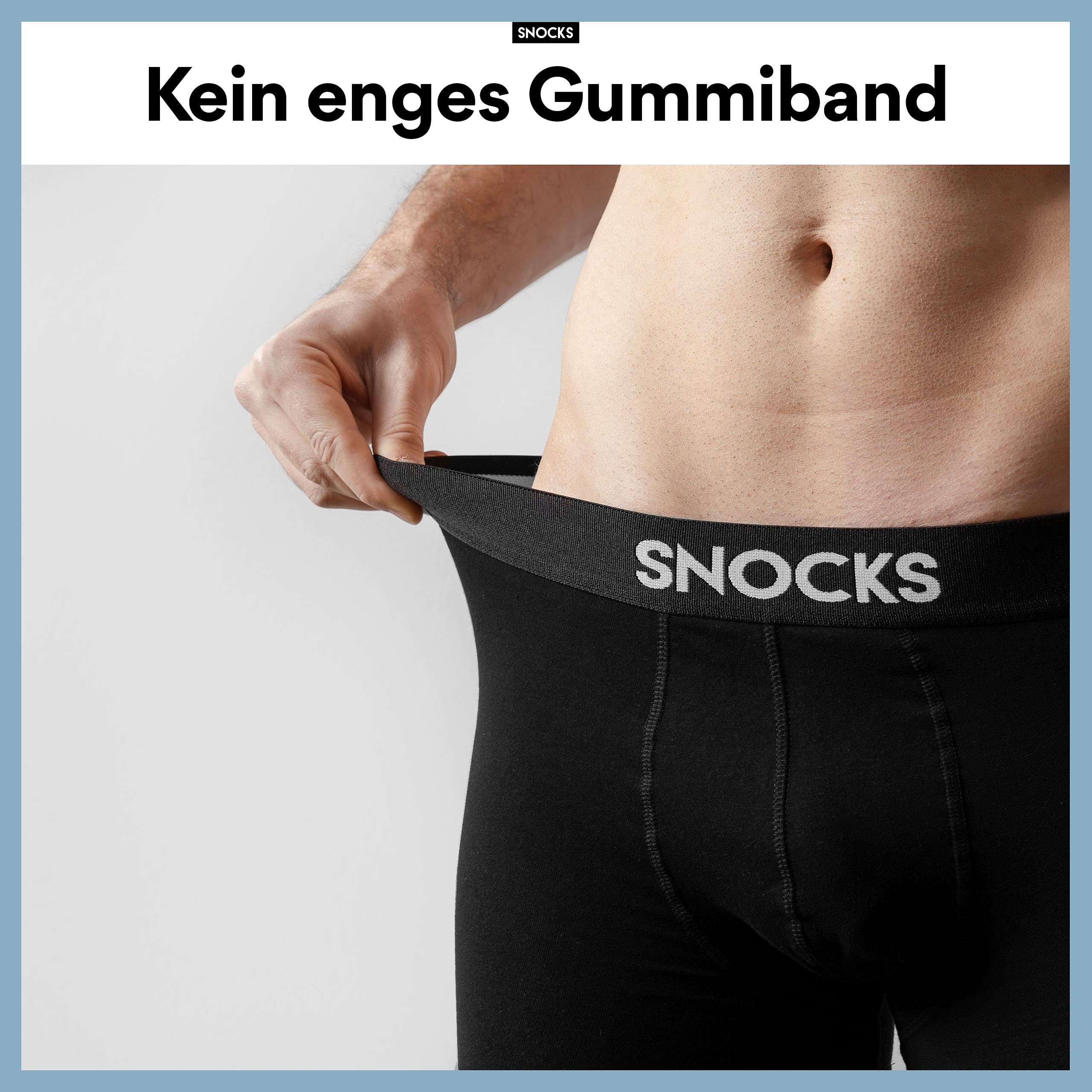 Snocks Pack de 6 calzoncillos tipo bóxer para hombre