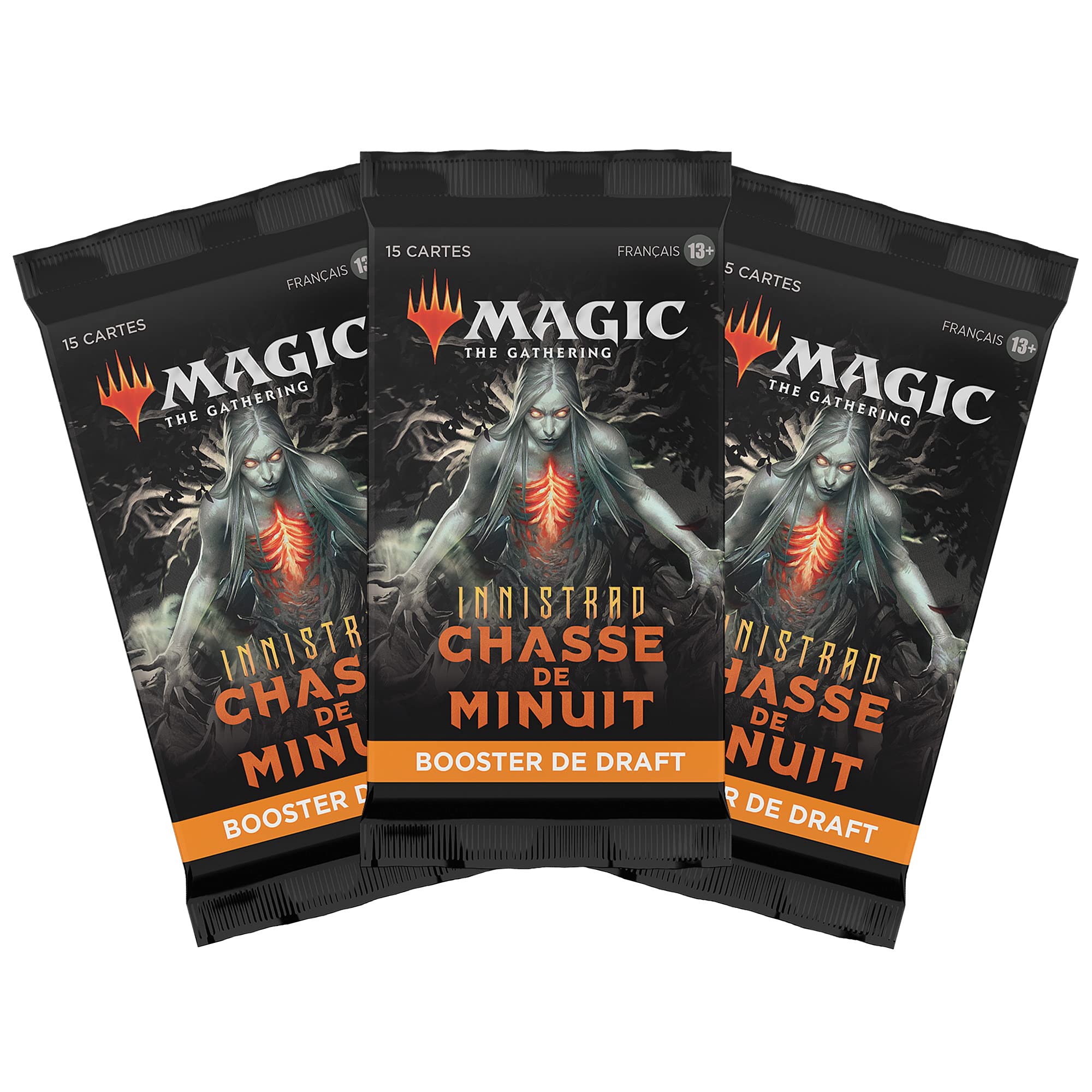 Magic The Gathering - Pack de Draft de 3 boosters Innistrad : Chasse de Minuit Multipack