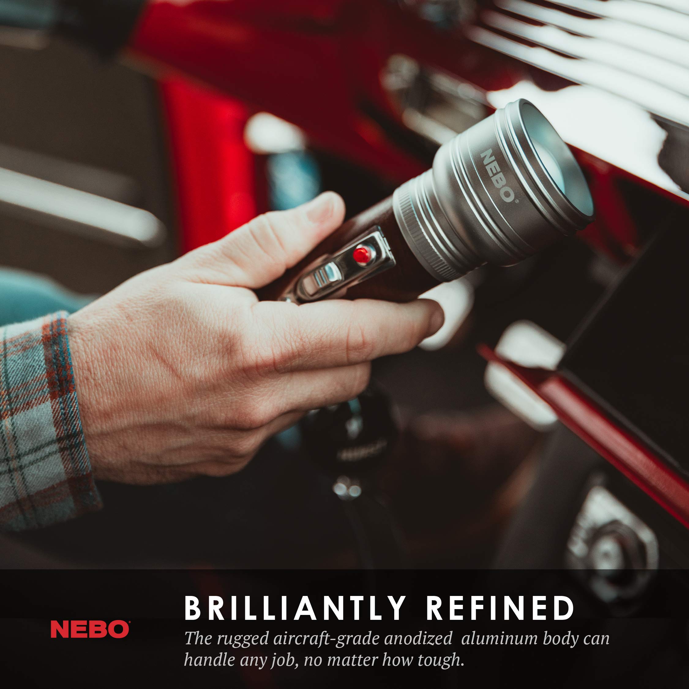 nebo classic flashlight 6821 NEBO Classic Flashlight Vintage Electronics: 1920's inspired 640 Lumen  anodized aluminum flash light that is wrapped in constructed leather,  powered by 6x AA batteries (included) : Amazon.com.au: Home Improvement