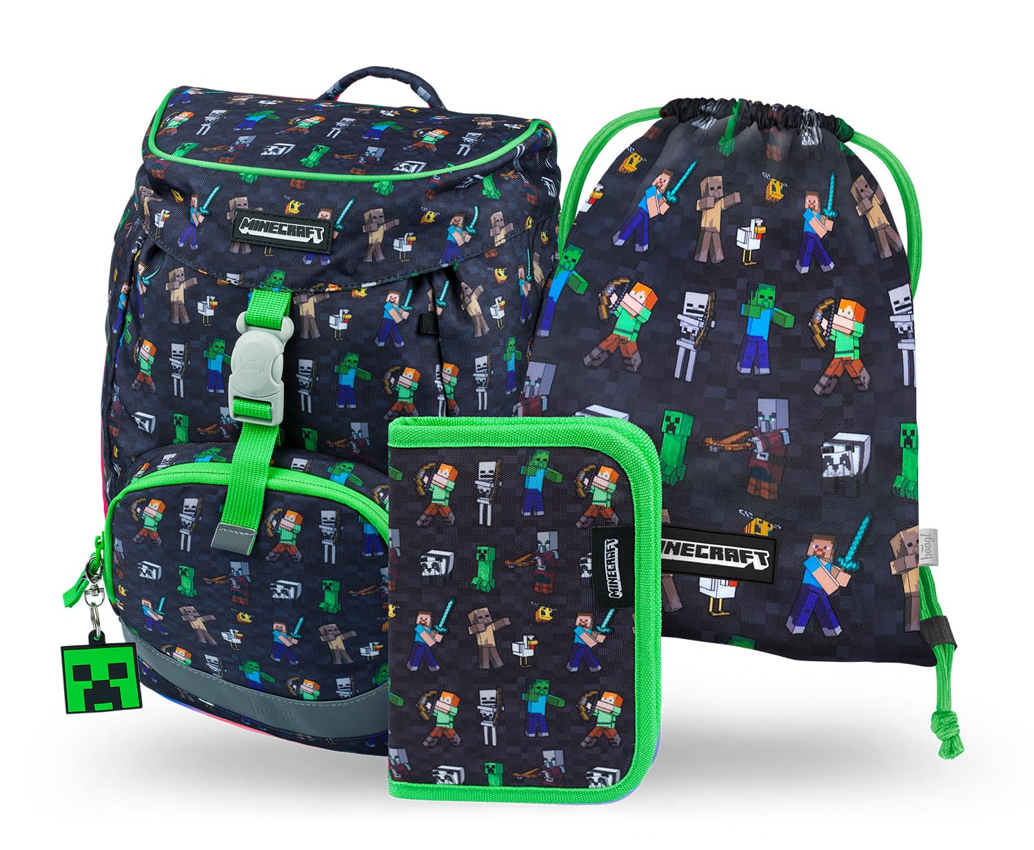 Baagl Airy schooltas voor jongens vanaf 1e klas, 3-delig, basisschool, schoolrugzak voor kinderen, rugzak voor school, Planeten