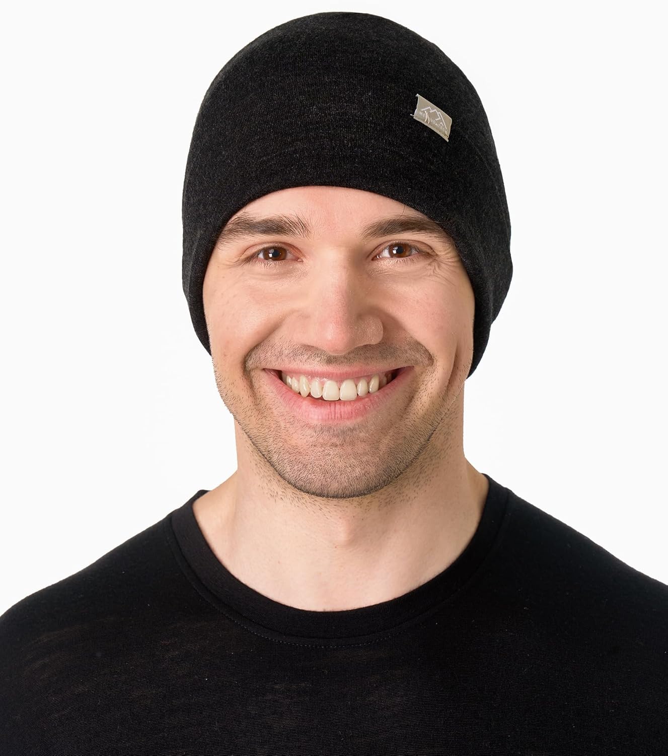 Merino Wool Beanie Men and Women – Novelty Cuff Merino Wool Hats for Men and Women - Unisex Adult Beanie Hat and Socks